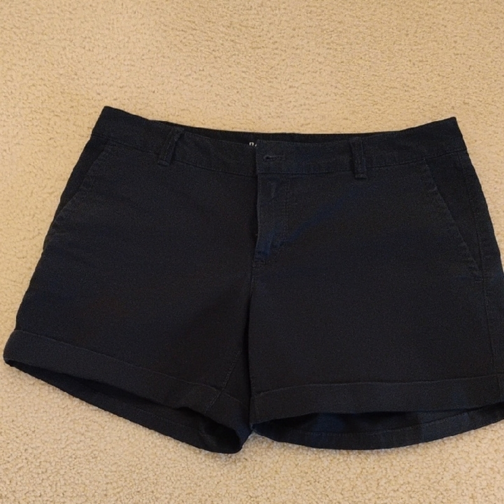 Banana Republic Blue Bermuda Shorts Tailored Cotton Blend